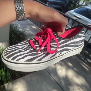 Women’s size 6 zebra vans